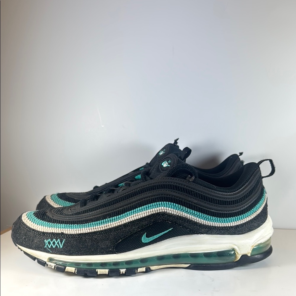 Nike Air Max 97 Black Turquoise Men’s Size 11 Sneakers